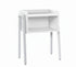 MN-H463594    Accent Table, Side, End, Nightstand, Lamp, Living Room, Bedroom, Metal Legs, Laminate, White, Contemporary, Modern