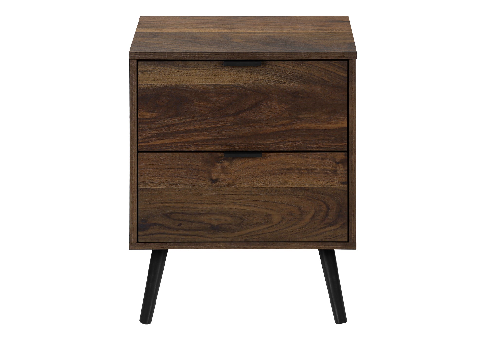 MN-E253607    Accent Table, Bedroom, End, Living Room, Nightstand, Side Table, Storage Drawer, Walnut Laminate, Modern, Contemporary