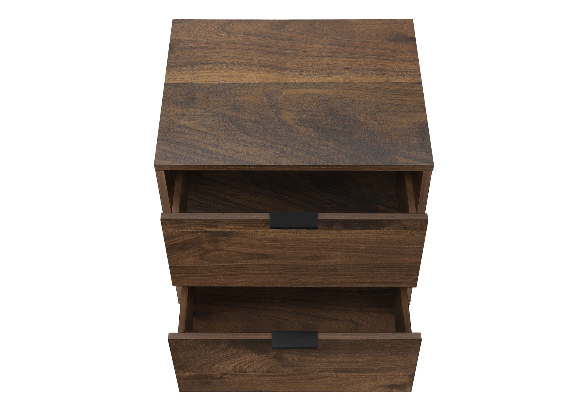 MN-E253607    Accent Table, Bedroom, End, Living Room, Nightstand, Side Table, Storage Drawer, Walnut Laminate, Modern, Contemporary