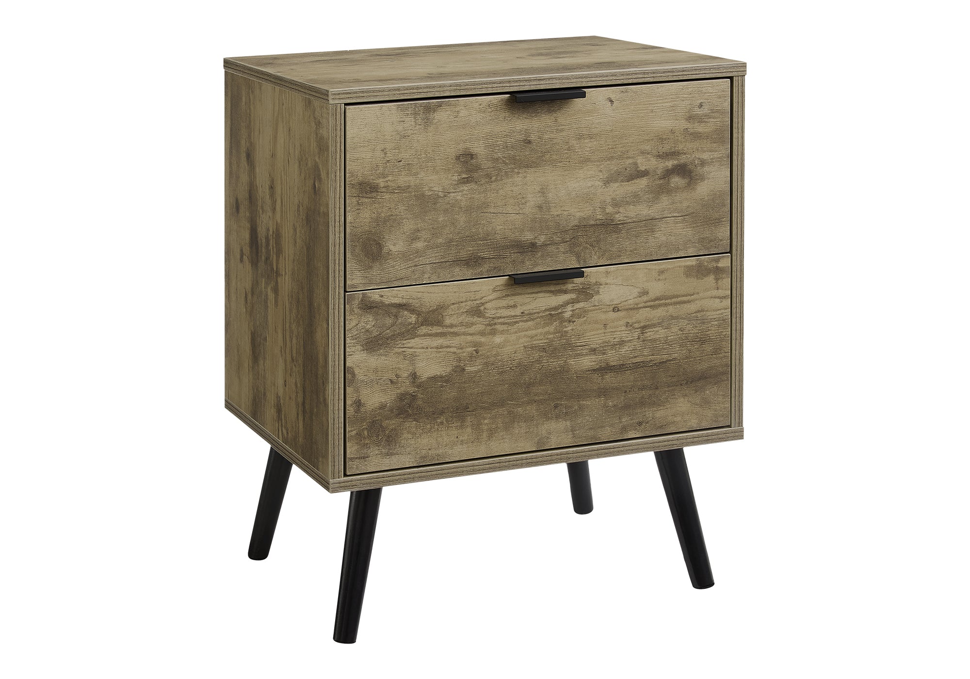 MN-273609    Accent Table, Bedroom, End, Living Room, Nightstand, Side Table, Storage Drawer, Light Brown Laminate, Modern, Contemporary
