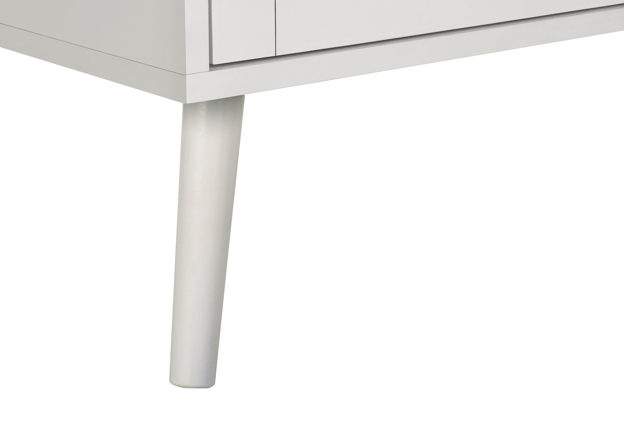 MN-E323619    Accent Table, Side Table, End, Bedroom, Living Room, Nightstand, Storage Drawer, White Laminate, Modern, Contemporary