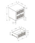 MN-E323619    Accent Table, Side Table, End, Bedroom, Living Room, Nightstand, Storage Drawer, White Laminate, Modern, Contemporary