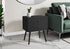 MN-393628    Accent Table, Bedroom, End, Living Room, Nightstand, Side Table, Storage Drawer, Black Laminate, Modern, Contemporary