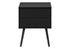 MN-393628    Accent Table, Bedroom, End, Living Room, Nightstand, Side Table, Storage Drawer, Black Laminate, Modern, Contemporary