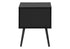 MN-393628    Accent Table, Bedroom, End, Living Room, Nightstand, Side Table, Storage Drawer, Black Laminate, Modern, Contemporary