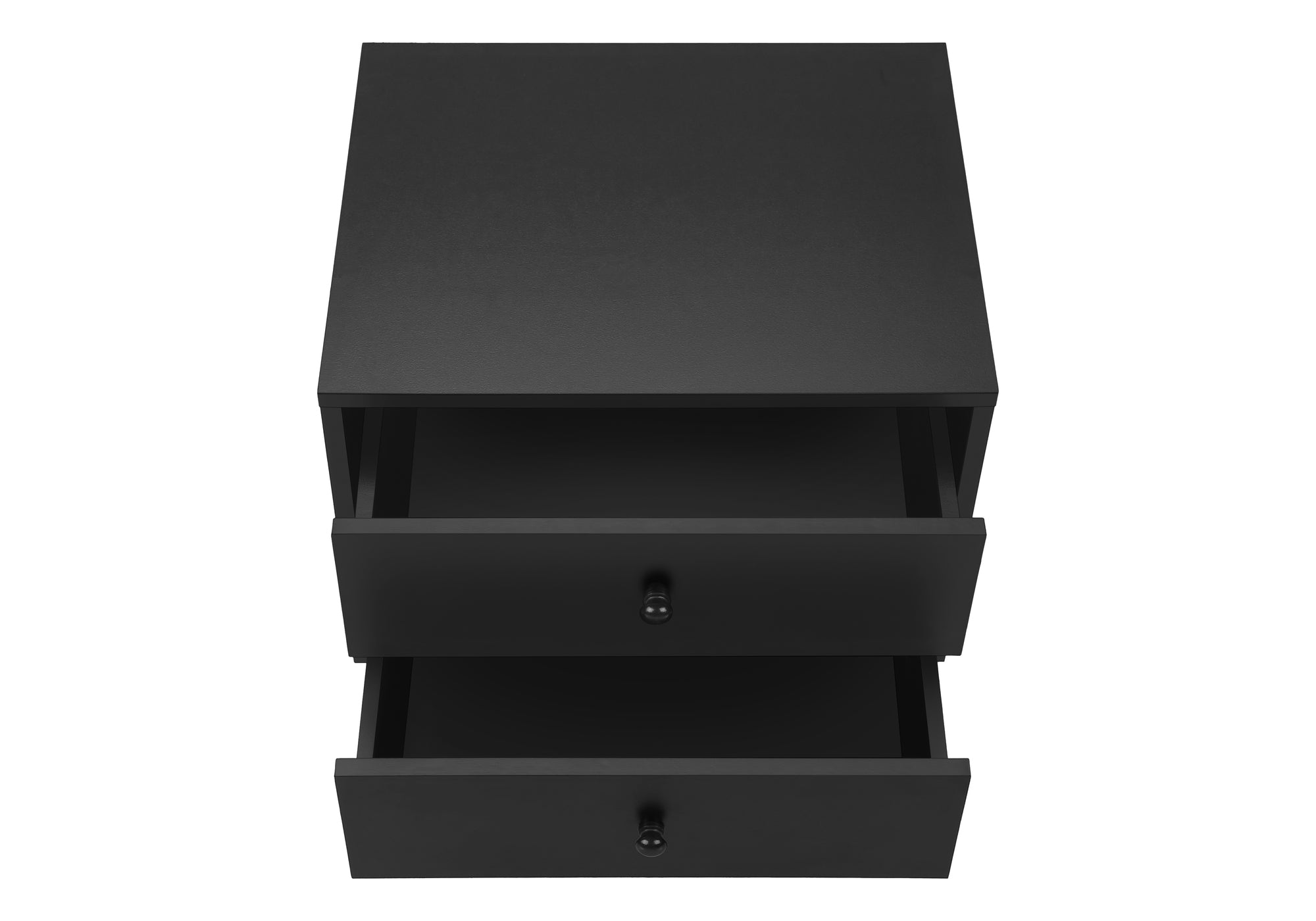 MN-393628    Accent Table, Bedroom, End, Living Room, Nightstand, Side Table, Storage Drawer, Black Laminate, Modern, Contemporary