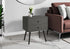 MN-G393629    Accent Table, Bedroom, End, Living Room, Nightstand, Side Table, Storage Drawer, Grey Laminate, Modern, Contemporary