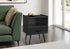 MN-F663667    Accent Table, Side Table, End, Storage Drawer, Nightstand, Bedroom, Living Room, Black Laminate, Contemporary, Modern