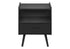 MN-F663667    Accent Table, Side Table, End, Storage Drawer, Nightstand, Bedroom, Living Room, Black Laminate, Contemporary, Modern