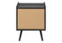 MN-F663667    Accent Table, Side Table, End, Storage Drawer, Nightstand, Bedroom, Living Room, Black Laminate, Contemporary, Modern