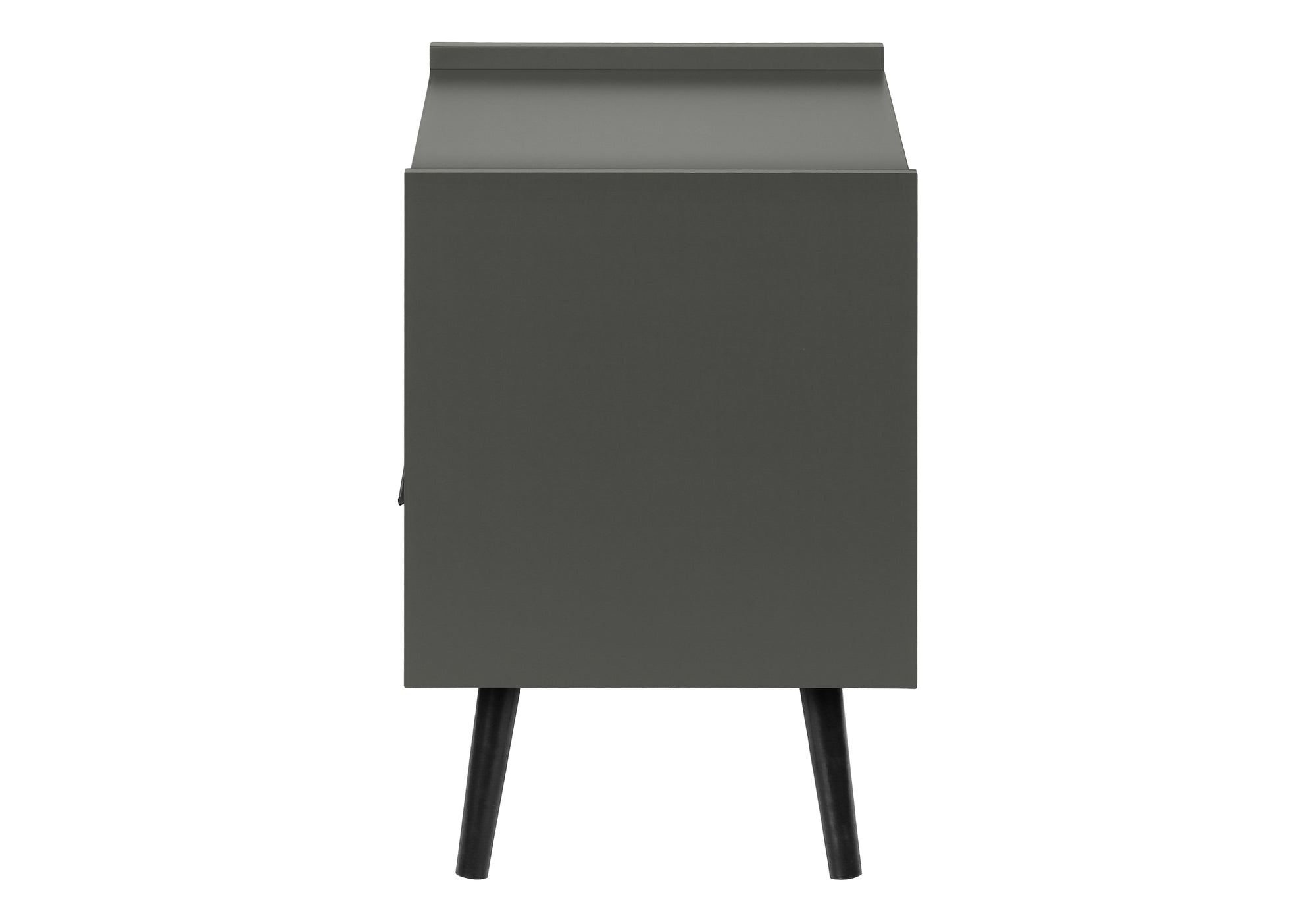 MN-F663668    Accent Table, Side Table, End, Storage Drawer, Nightstand, Bedroom, Living Room, Grey Laminate, Contemporary, Modern