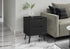 MN-P823689    Accent Table, Side Table, End, Storage Drawer, Nightstand, Bedroom, Living Room, Black Laminate, Modern, Contemporary