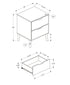 MN-P823690    Accent Table, Side Table, End, Storage Drawer, Nightstand, Bedroom, Living Room, Grey Laminate, Modern, Contemporary