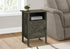 MN-Z133810    Accent Table, Side Table, End, Living Room, Small, Storage, Dark Bronze Laminate, Transitional