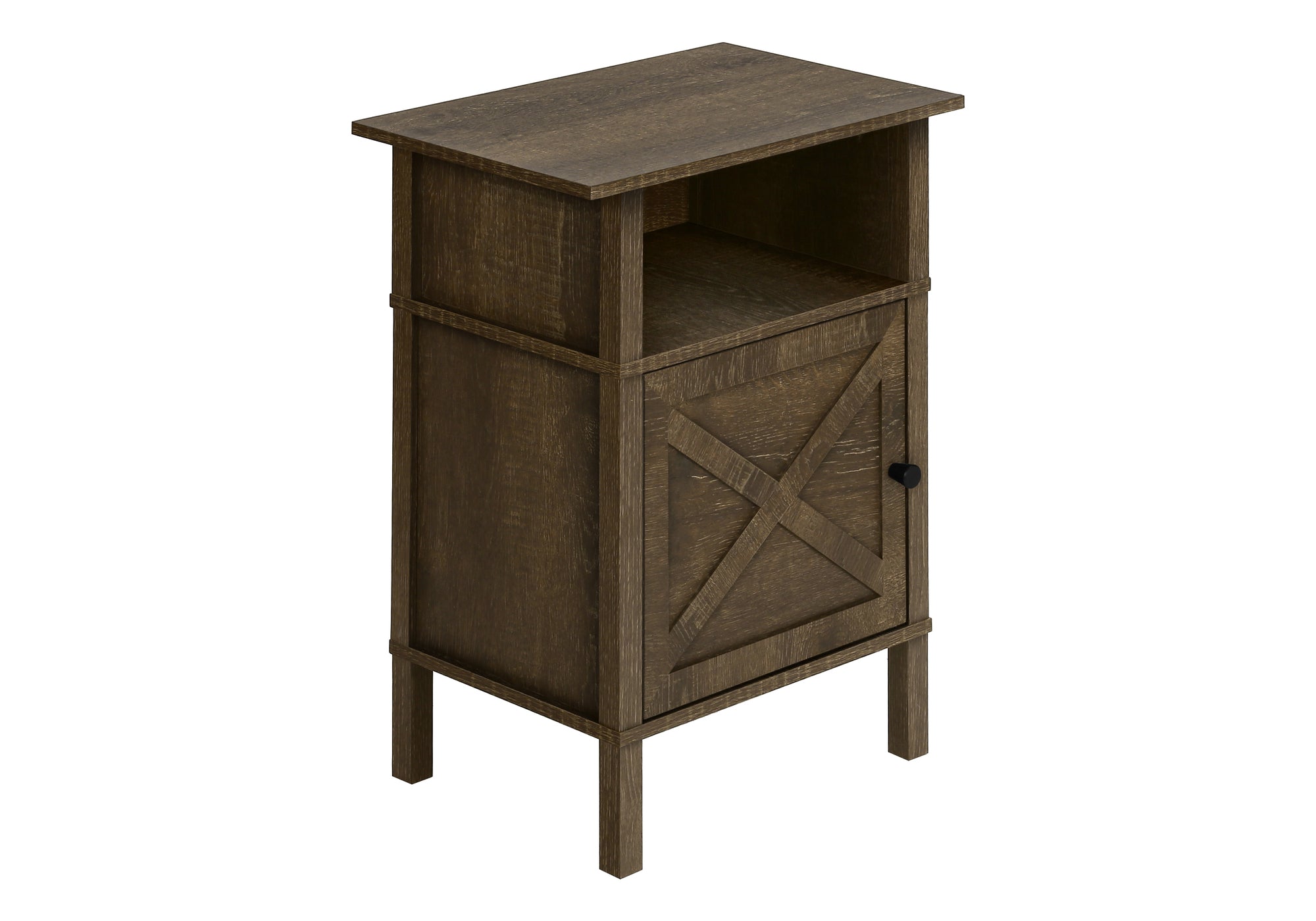 MN-Z133811    Accent Table, Side Table, End, Living Room, Small, Storage, Dark Oak Laminate, Transitional