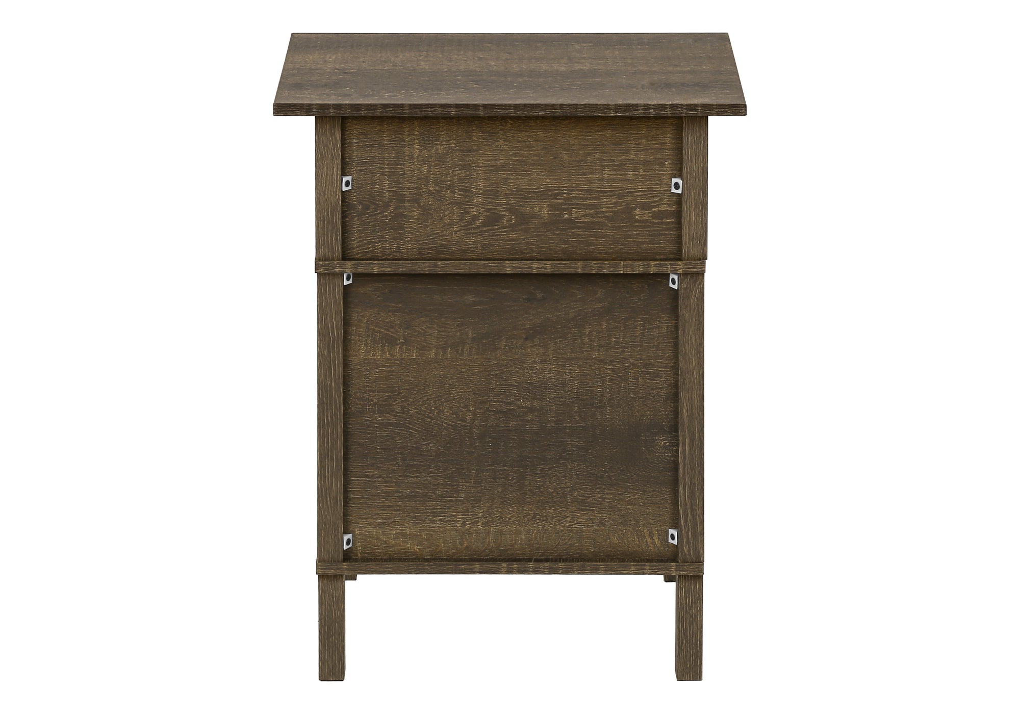 MN-Z133811    Accent Table, Side Table, End, Living Room, Small, Storage, Dark Oak Laminate, Transitional