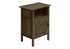 MN-Z133811    Accent Table, Side Table, End, Living Room, Small, Storage, Dark Oak Laminate, Transitional