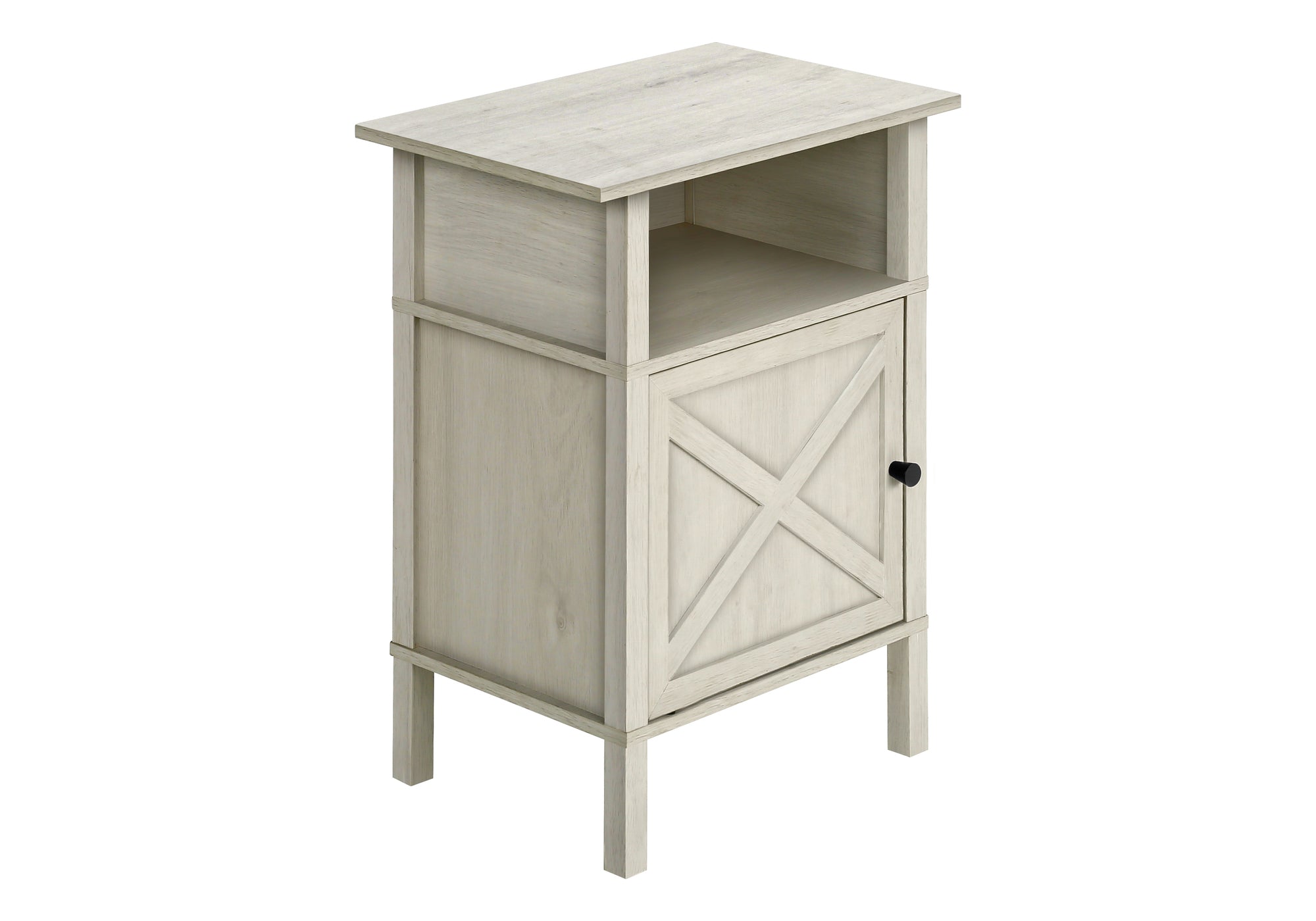 MN-Z133812    Accent Table, Side Table, End, Living Room, Small, Storage, Washed Oak Laminate, Transitional
