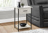 MN-373817    Accent Table, 2 Tier, End, Lamp, Living Room, Side Table, Storage Drawer, Small, Washed Oak Laminate, Black Metal, Contemporary