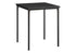 MN-203827    Accent Table, 22" H, Side Table, End, Small, Nightstand, Square, Bedroom, Living Room, Black Laminate, Black Metal, Contemporary, Modern