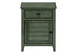 MN-593948    Accent Table, Nightstand, Storage Drawer, End, Side Table, Bedroom, Lamp, Storage, Antique Green Veneer, Transitional