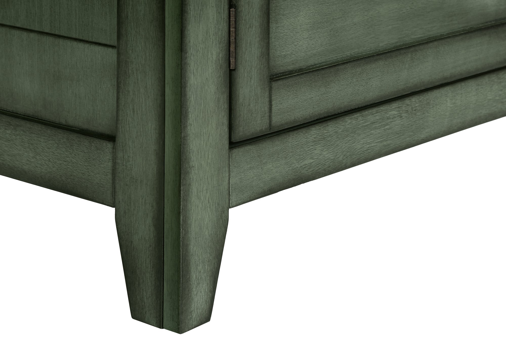 MN-593948    Accent Table, Nightstand, Storage Drawer, End, Side Table, Bedroom, Lamp, Storage, Antique Green Veneer, Transitional