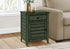 MN-593948    Accent Table, Nightstand, Storage Drawer, End, Side Table, Bedroom, Lamp, Storage, Antique Green Veneer, Transitional