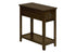 MN-633953    Accent Table, End, Side Table, Nightstand, Bedroom, Narrow, Storage Drawer, Brown Veneer, Transitional