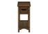 MN-643955    Accent Table, End, Side Table, Nightstand, 2 Tier, Narrow, Storage Drawer, Brown Veneer, Transitional