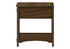 MN-643955    Accent Table, End, Side Table, Nightstand, 2 Tier, Narrow, Storage Drawer, Brown Veneer, Transitional