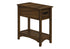MN-643955    Accent Table, End, Side Table, Nightstand, 2 Tier, Narrow, Storage Drawer, Brown Veneer, Transitional