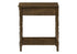 MN-S653957    Accent Table, 2 Tier, End, Side Table, Nightstand, Bedroom, Narrow, Lamp, Storage Drawer, Brown Veneer, Traditional