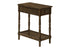 MN-S653957    Accent Table, 2 Tier, End, Side Table, Nightstand, Bedroom, Narrow, Lamp, Storage Drawer, Brown Veneer, Traditional