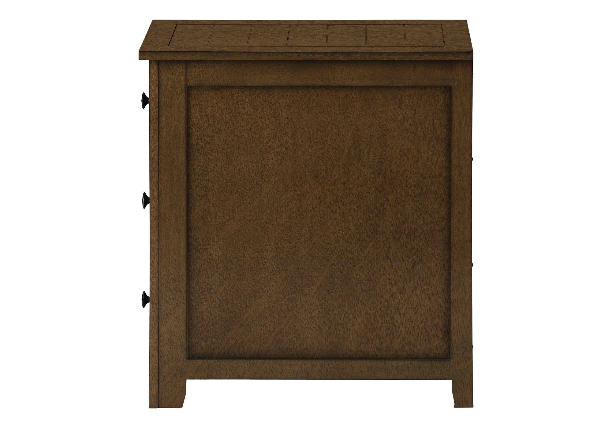 MN-673959    Accent Table, End, Side Table, Nightstand, Narrow, Bedroom, Storage Drawer, Lamp, Brown Veneer, Transitional