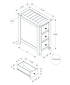 MN-673959    Accent Table, End, Side Table, Nightstand, Narrow, Bedroom, Storage Drawer, Lamp, Brown Veneer, Transitional