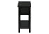 MN-643961    Accent Table, 2 Tier, End, Lamp, Nightstand, Side Table, Narrow, Small, Storage Drawer, Bedroom, Black Veneer, Transitional