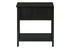 MN-643961    Accent Table, 2 Tier, End, Lamp, Nightstand, Side Table, Narrow, Small, Storage Drawer, Bedroom, Black Veneer, Transitional