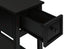 MN-643961    Accent Table, 2 Tier, End, Lamp, Nightstand, Side Table, Narrow, Small, Storage Drawer, Bedroom, Black Veneer, Transitional