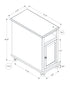 MN-733965    Accent Table, End, Side Table, Bedroom, Nightstand, Narrow, Lamp, Storage, Antique White Veneer, Brown Veneer, Traditional