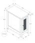 MN-493966    Accent Table, End, Side Table, Narrow, Nightstand, Bedroom, Lamp, Storage, Antique White Veneer, Brown Veneer, Transitional
