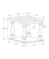 MN-783970    Accent Table, 2 Tier, End, Side Table, Square, Nightstand, Bedroom, Lamp, Brown Veneer, Traditional