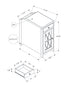 MN-793972    Accent Table, Side Table, End, Narrow, Nightstand, Bedroom, Storage Drawer, Lamp, Brown Veneer, Traditional