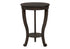 MN-803974    Accent Table, 2 Tier, Bedroom, End, Lamp, Nightstand, Round, Side Table, Brown Veneer, Traditional