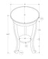 MN-803974    Accent Table, 2 Tier, Bedroom, End, Lamp, Nightstand, Round, Side Table, Brown Veneer, Traditional