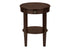 MN-813975    Accent Table, 2 Tier, End, Side Table, Round, Nightstand, Bedroom, Lamp, Brown Veneer, Transitional