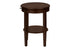 MN-813975    Accent Table, 2 Tier, End, Side Table, Round, Nightstand, Bedroom, Lamp, Brown Veneer, Transitional