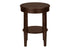 MN-813975    Accent Table, 2 Tier, End, Side Table, Round, Nightstand, Bedroom, Lamp, Brown Veneer, Transitional