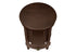 MN-813975    Accent Table, 2 Tier, End, Side Table, Round, Nightstand, Bedroom, Lamp, Brown Veneer, Transitional