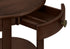 MN-813975    Accent Table, 2 Tier, End, Side Table, Round, Nightstand, Bedroom, Lamp, Brown Veneer, Transitional