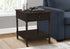 MN-823976    Accent Table, 2 Tier, End, Side Table, Square, Nightstand, Bedroom, Lamp, Brown Veneer, Traditional